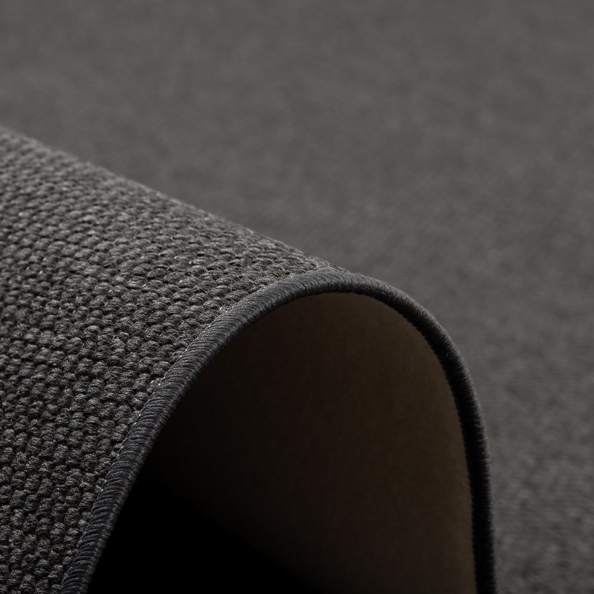 FLACHGEWEBE NATUR TEPPICH BENTZON - Anthrazit, Textil (100/100cm) - Snapstyle