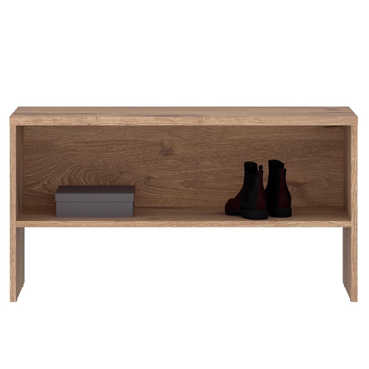 GARDEROBENBANK MALEA braun, Eiche - Braun, Holzwerkstoff (90/48/36cm) - IDIMEX