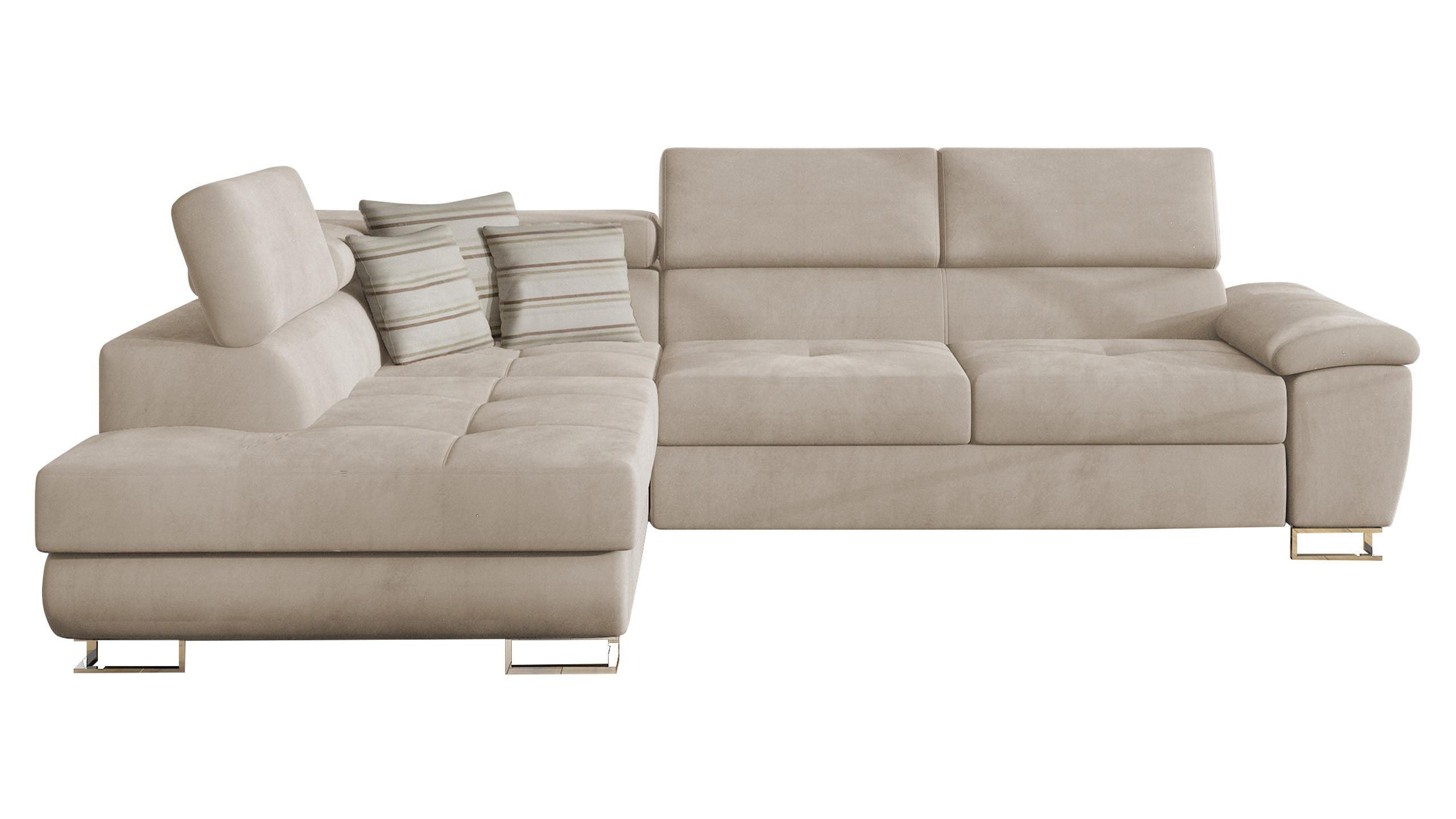 ECKSOFA Cotere, Seite: Links - Beige, Holz/Textil (270/202cm) - MIRJAN24
