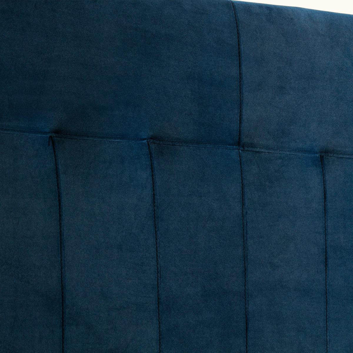 KOPFTEIL 160x100 cm Napoles Blau - Blau, Textil (8/100/160cm) - VS Venta-stock