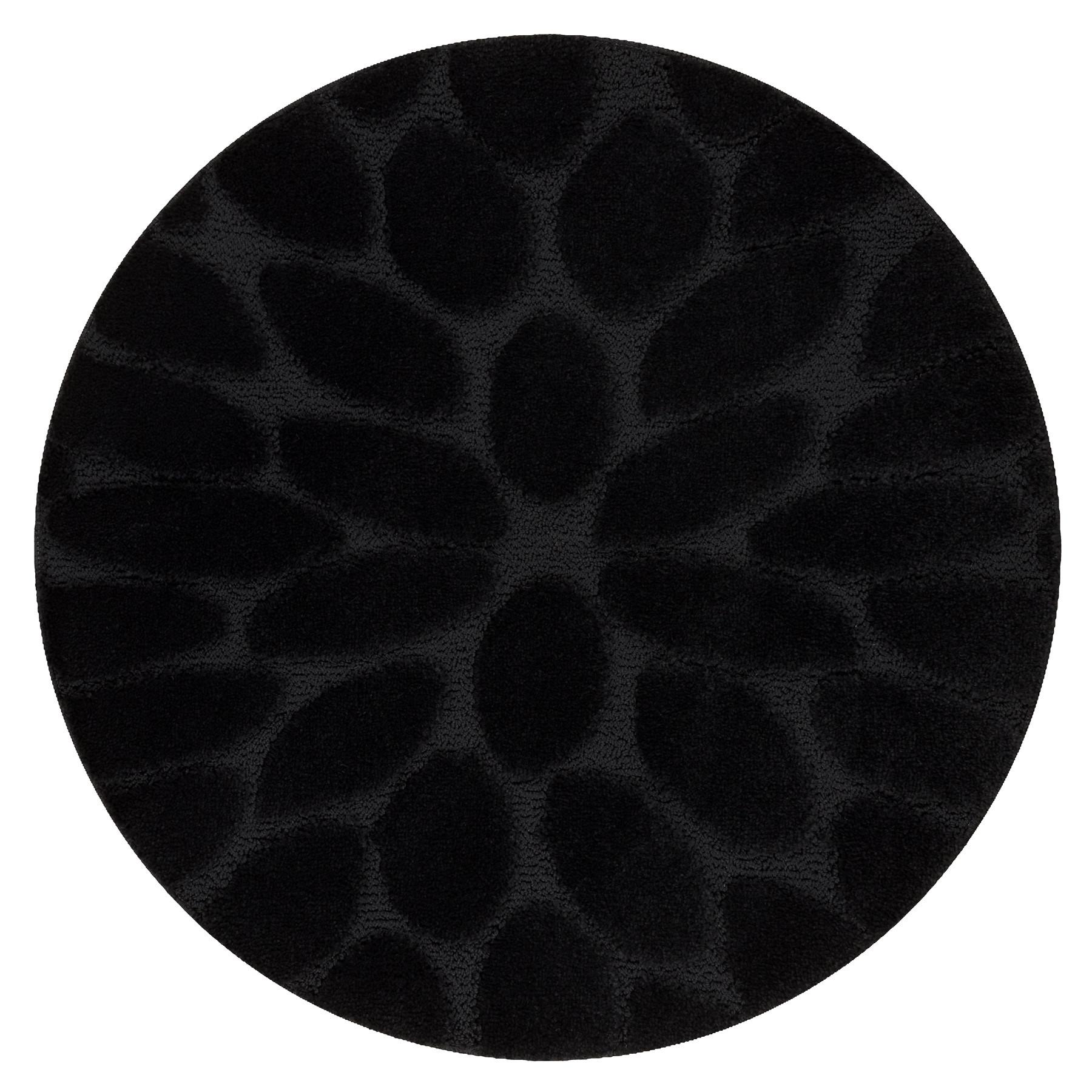 TEPPICH Dywaniki łazienkowe 67 cm - Schwarz, Textil (67/67cm) - rugsX