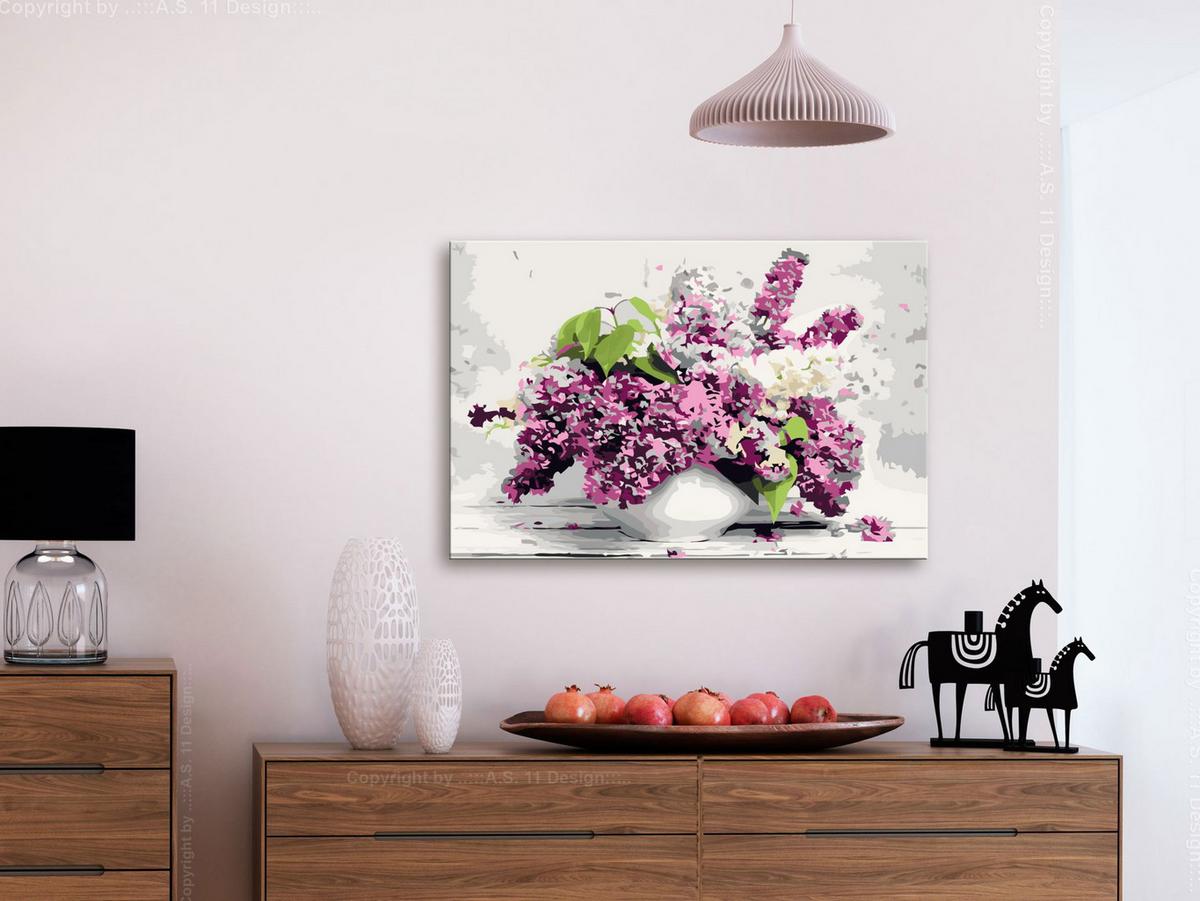 MALEN NACH ZAHLEN 50/40 cm - Multicolor, Textil (1.4/40cm) - KUNSTLOFT