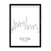 POSTER New York Skyline A3 Rahmenlos - Klar, Papier (29.7/5/42cm) - Nacnic