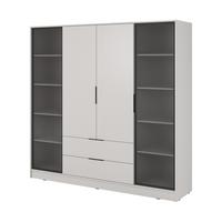 DREHTÜRENSCHRANK CATERINA 206/200/51 cm 4-türig Kaschmir - Kaschmir, Holzwerkstoff (206/200/51cm) - MASSENO
