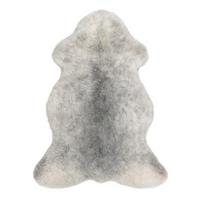 SCHAFFELL Geschoren Natur Weiß Grau ca. 120 cm - Weiß/Grau, Fell (65/120cm) - Provellus
