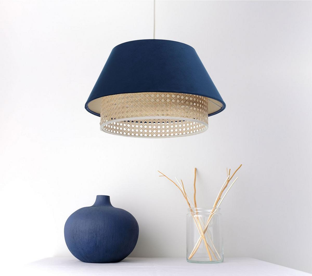 HÄNGELEUCHTE Blau 40/24 cm - Blau, Kunststoff (40/1.3/24cm) - ONZENO