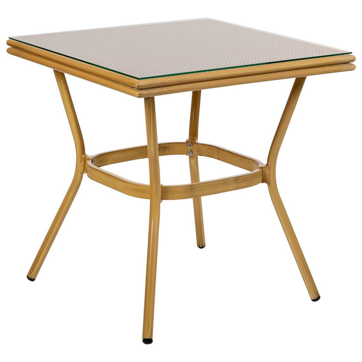 BALKONSET, braun, 70x72x55cm, 3-tlg. - Braun, Metall - Wanderlust