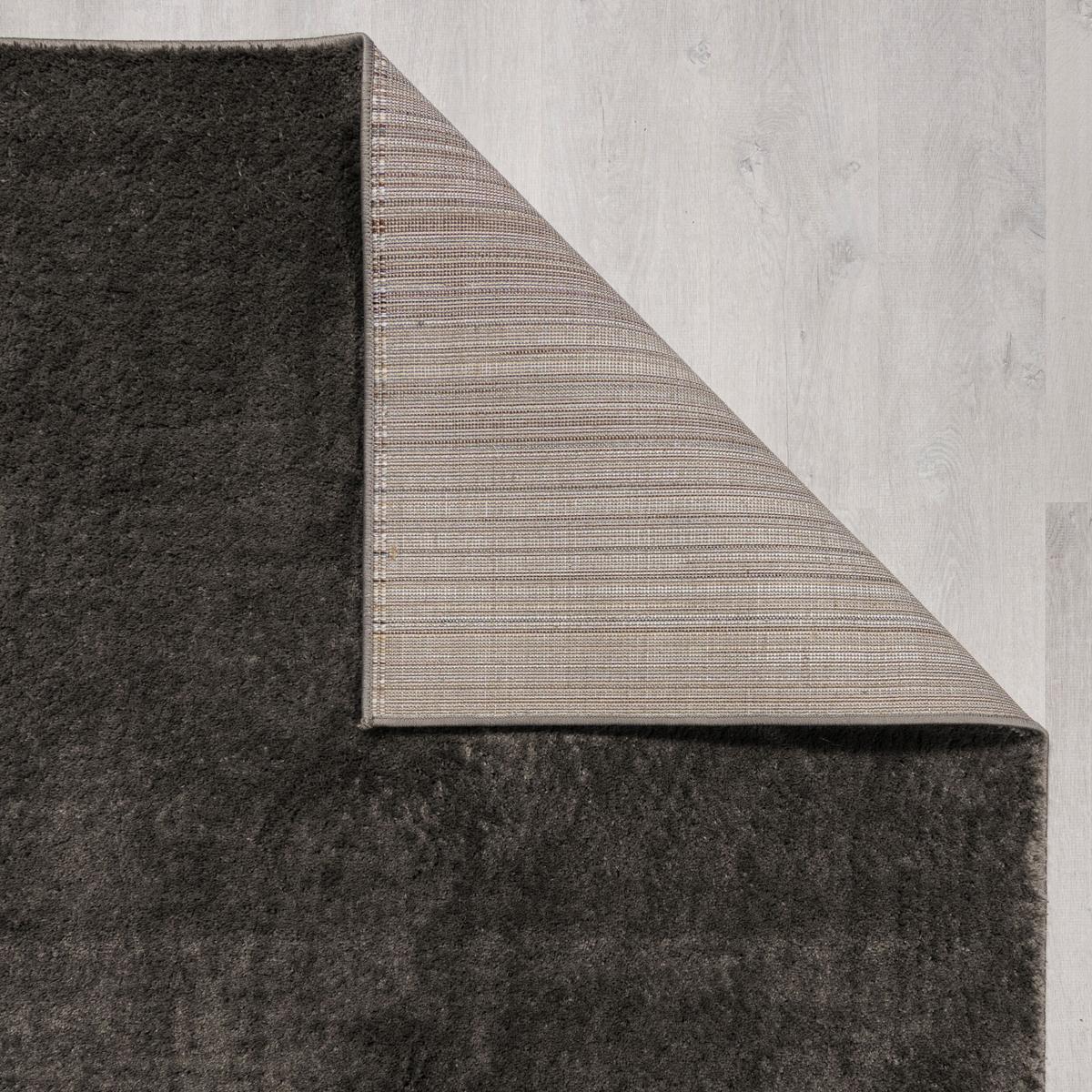 TEPPICH TUMMEL, einfarbig, Anthrazit, 200 x 290 cm - Anthrazit, Textil (290/200cm) - KADIMA DESIGN