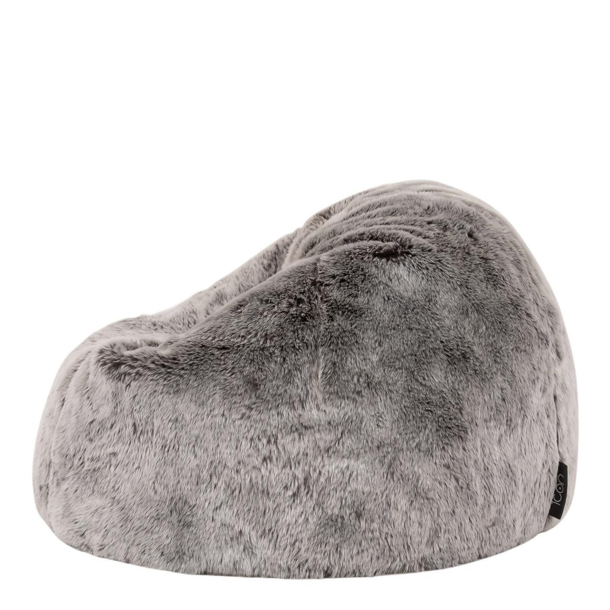 SITZSACK aus Kunstfell für Kinder - Grau, Kunststoff (65/45/65cm) - icon