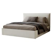 POLSTERBETT Bianco - Creme/Schwarz, Holzwerkstoff/Kunststoff (180/200cm) - MIRJAN24