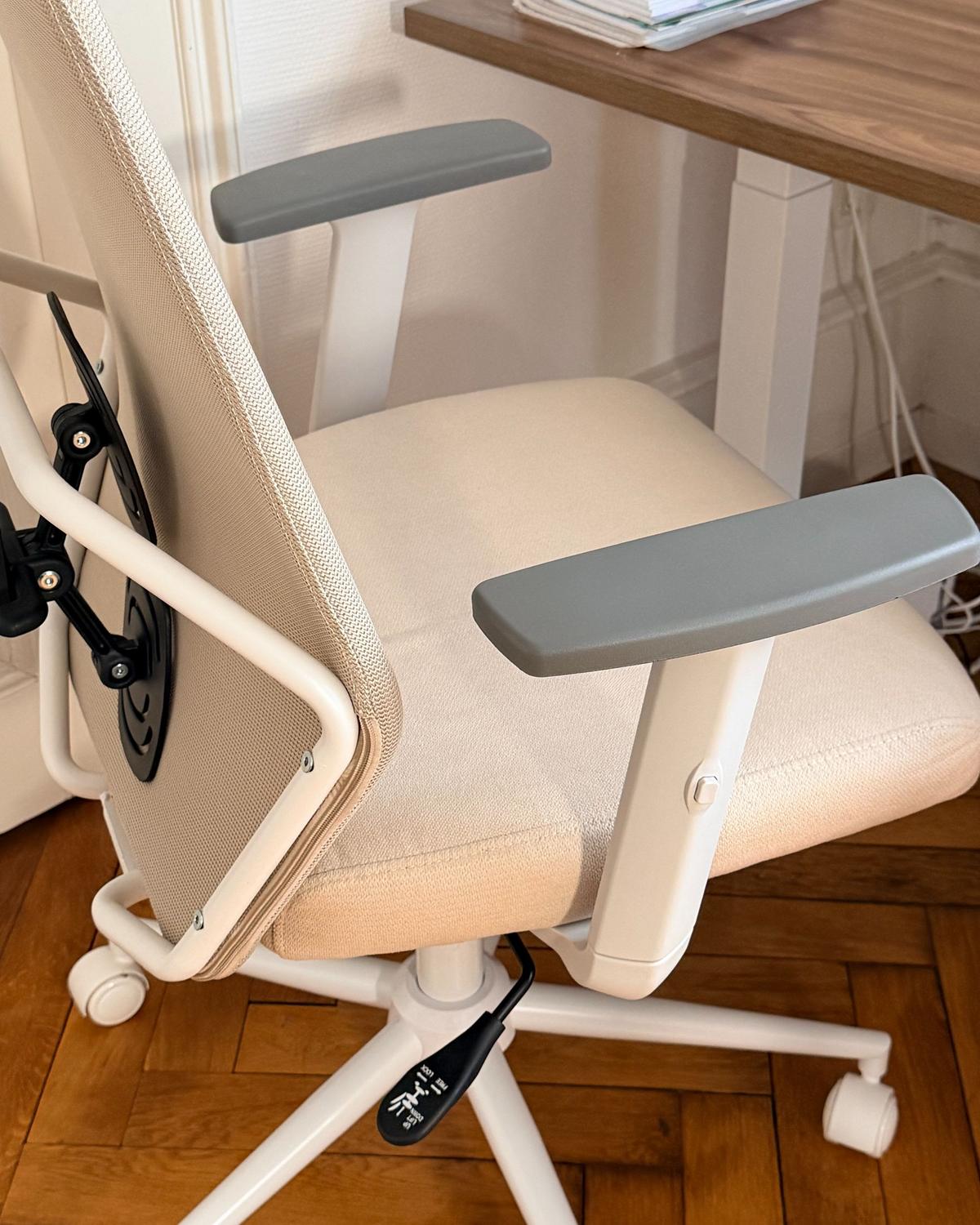 BÜROSTUHL Beige Oryn - Beige, Textil (71/111/65cm) - Beliani