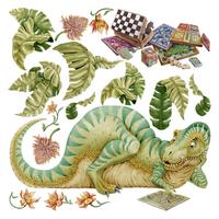 AUFKLEBER 130x168 cm Dinozaur Spiel - Grün, Kunststoff (130/168/0.1cm) - TULUP