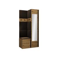 GARDEROBEN-SET Orion XXV - Eiche Artisan/Braun, Holzwerkstoff/Kunststoff (82/186/46cm) - MIRJAN24
