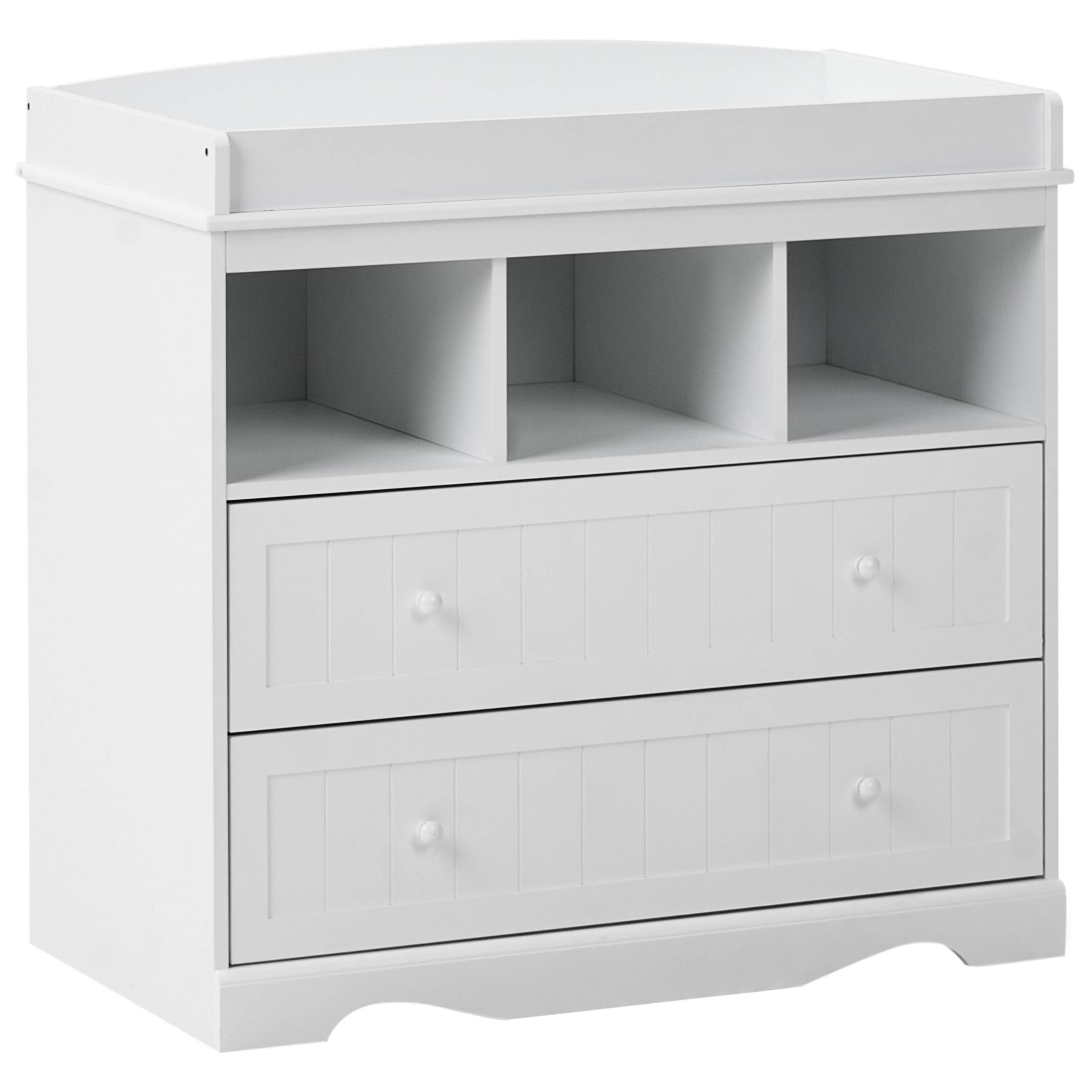 WICKELKOMMODE VIRDEN Weiß - Weiß, Holzwerkstoff (90/86/50cm) - Beliani