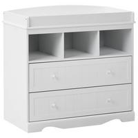 WICKELKOMMODE VIRDEN Weiß - Weiß, Holzwerkstoff (90/86/50cm) - Beliani