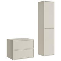 BADMÖBEL-SET Mali 2 Teile Cashmere - 60 x 46 x 54 cm - Kaschmir, Holz (60/54/46cm) - Badplaats