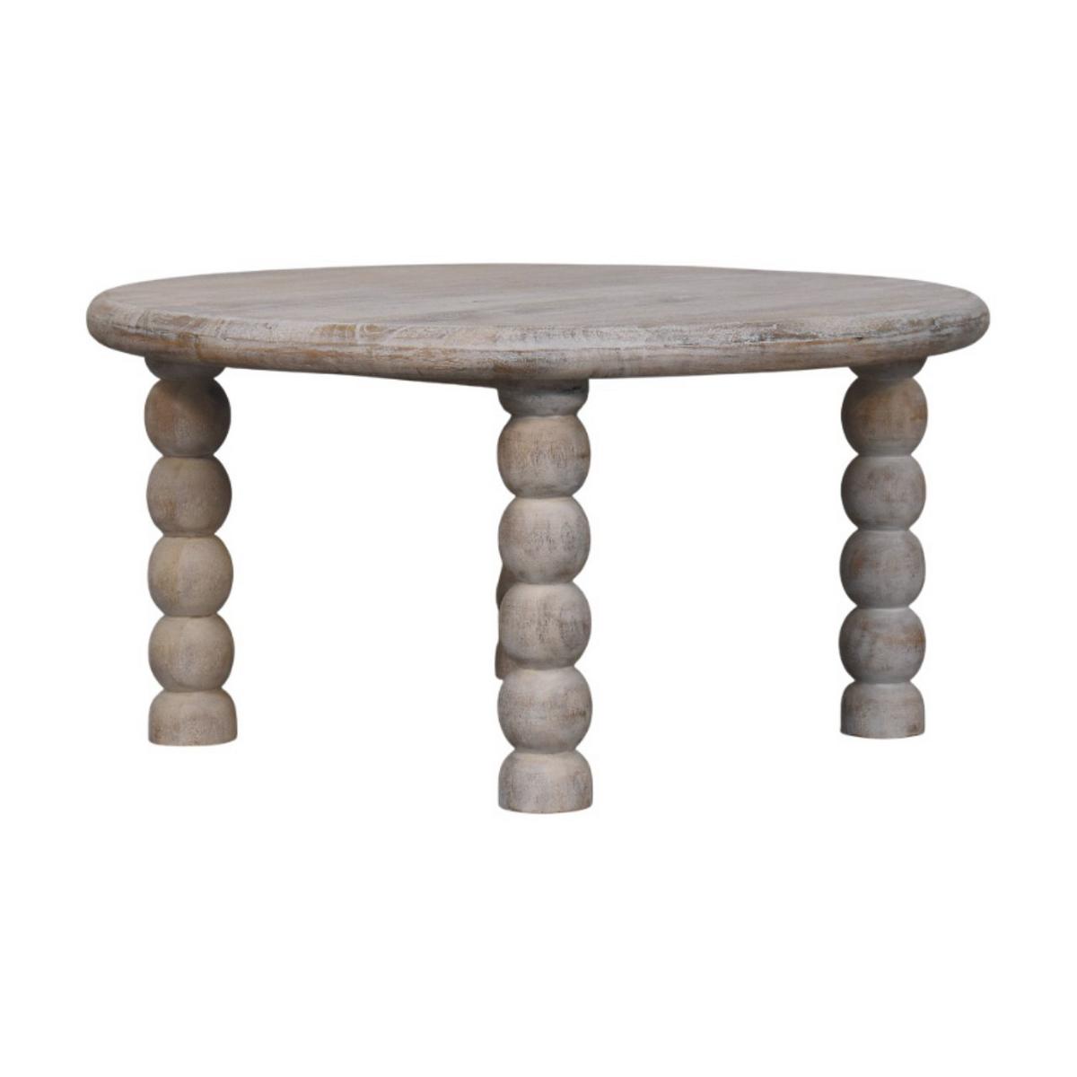 COUCHTISCH mit Salted-Oak-Finish, Platz auf der Oberfläche, grau - Braun/Grau, Holz (80/80/40cm) - Artisan Furniture