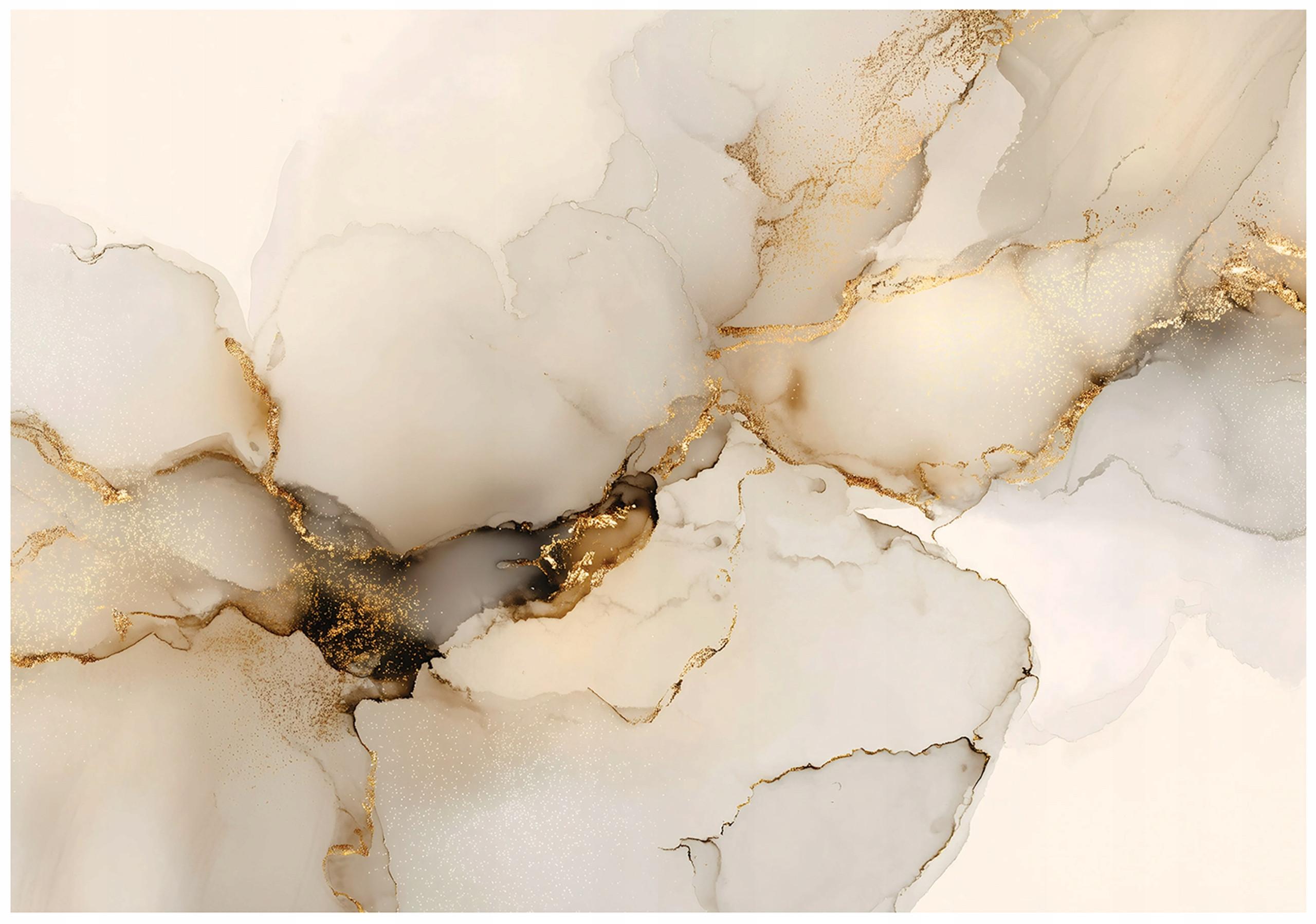 FOTOTAPETE Marmor Glamour Beige 350x250 cm - Multicolor, Papier (350/250cm) - Wallarena