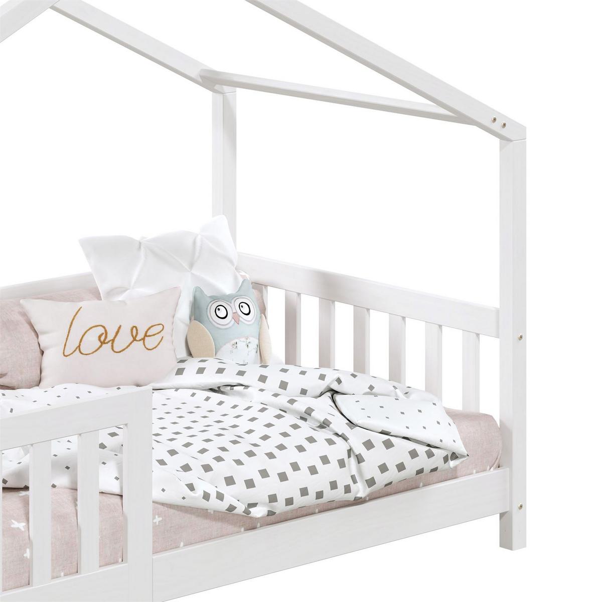HAUSBETT LISAN 90X200 CM - Weiß, Holz (96/138/206cm) - IDIMEX