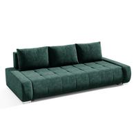 SCHLAFSOFA Jonas 3 Sitzplätze Grün - Grün, Holzwerkstoff (240/85/110cm) - Petits-meubles