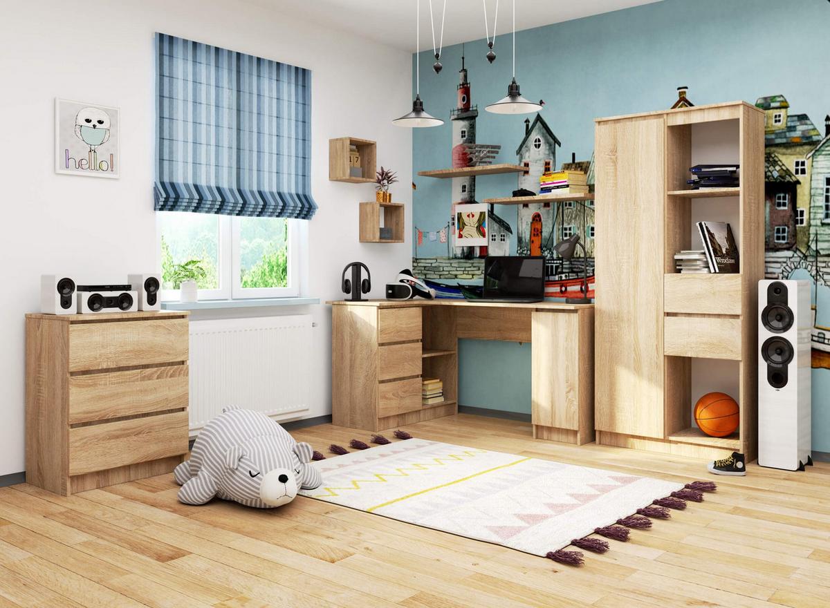 SCHREIBTISCH Eiche Sonoma 77/155/85 - Sonoma Eiche, Holzwerkstoff (135/60/77cm) - RAUMHIRSCH FURNITURE