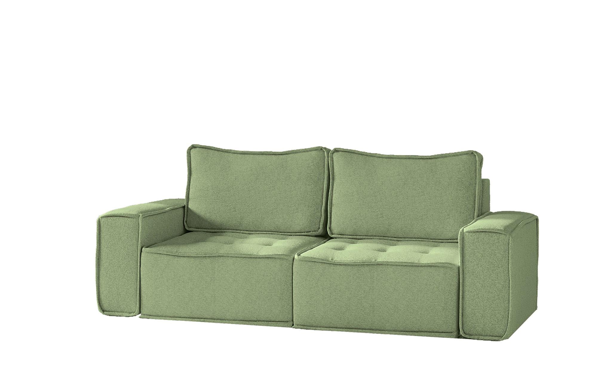 SOFA Sande In Alpine - Hellgrün, Holzwerkstoff/Textil (212/85/90cm) - Fun Möbel