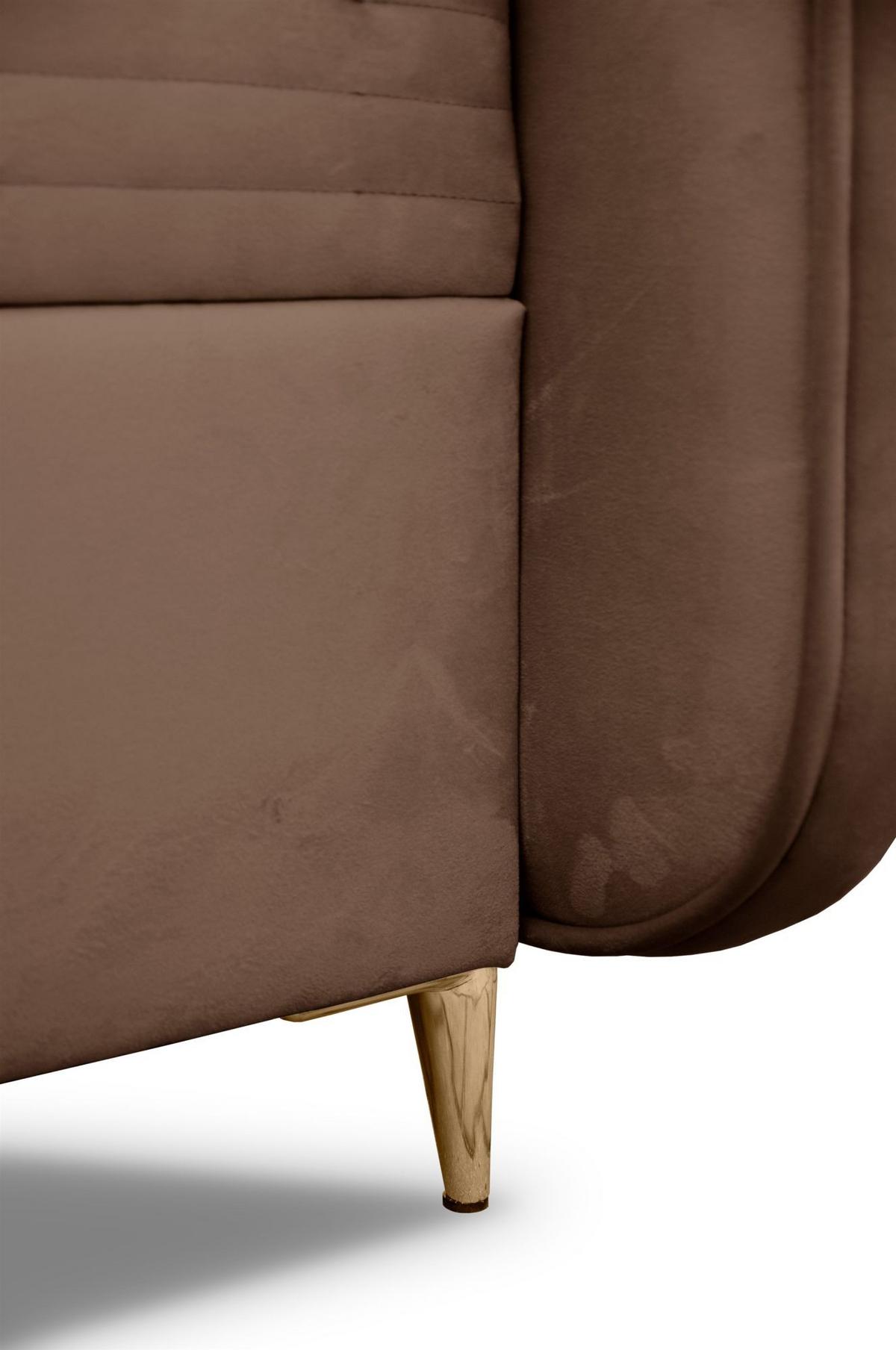 BOXBETT Alize - Dunkelbraun, Holzwerkstoff/Textil (160/200cm) - Fun Möbel