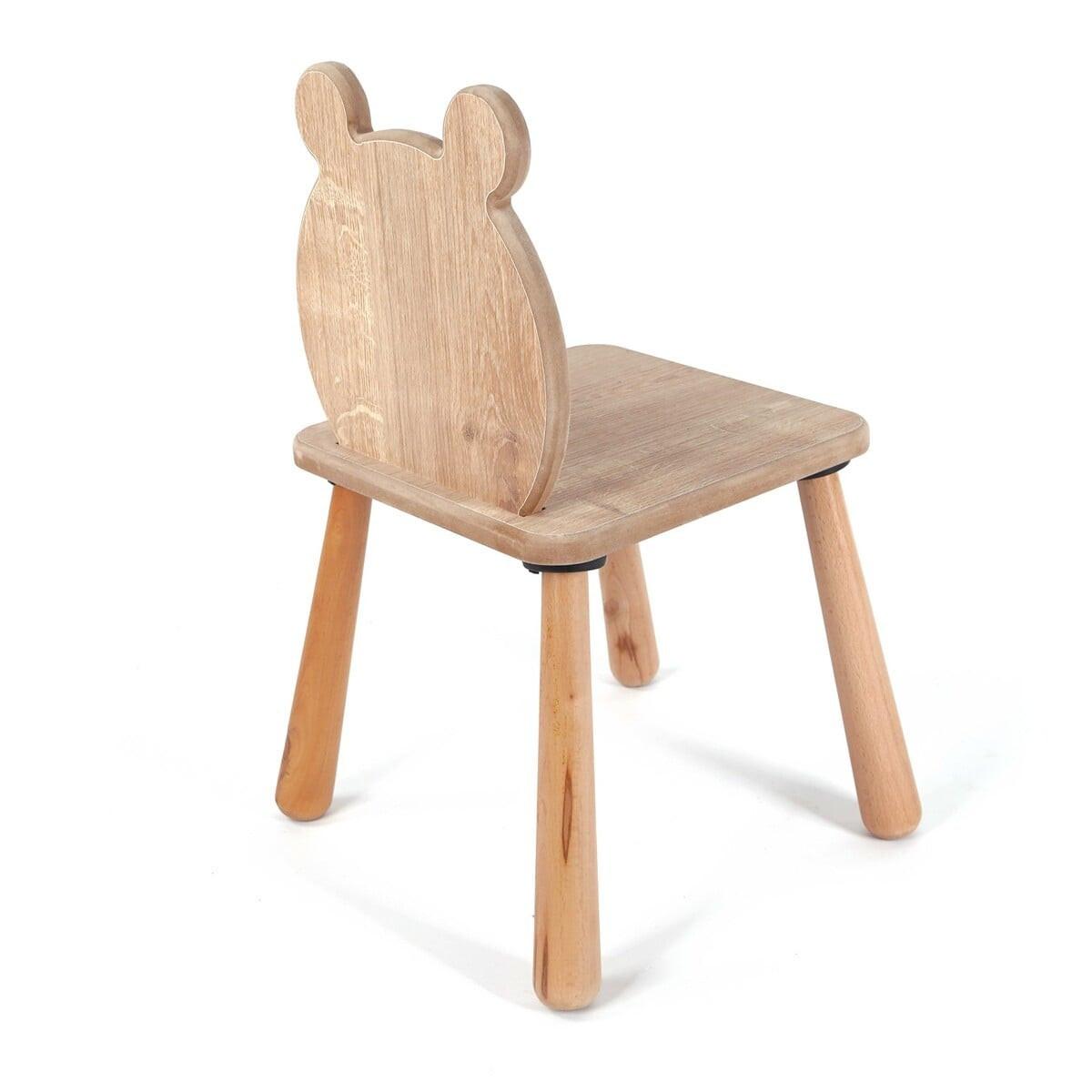 KINDERSTUHL mit bärenlehne 30/30/55 cm - Eichefarben, Holzwerkstoff (30/55/31cm) - Calicosy