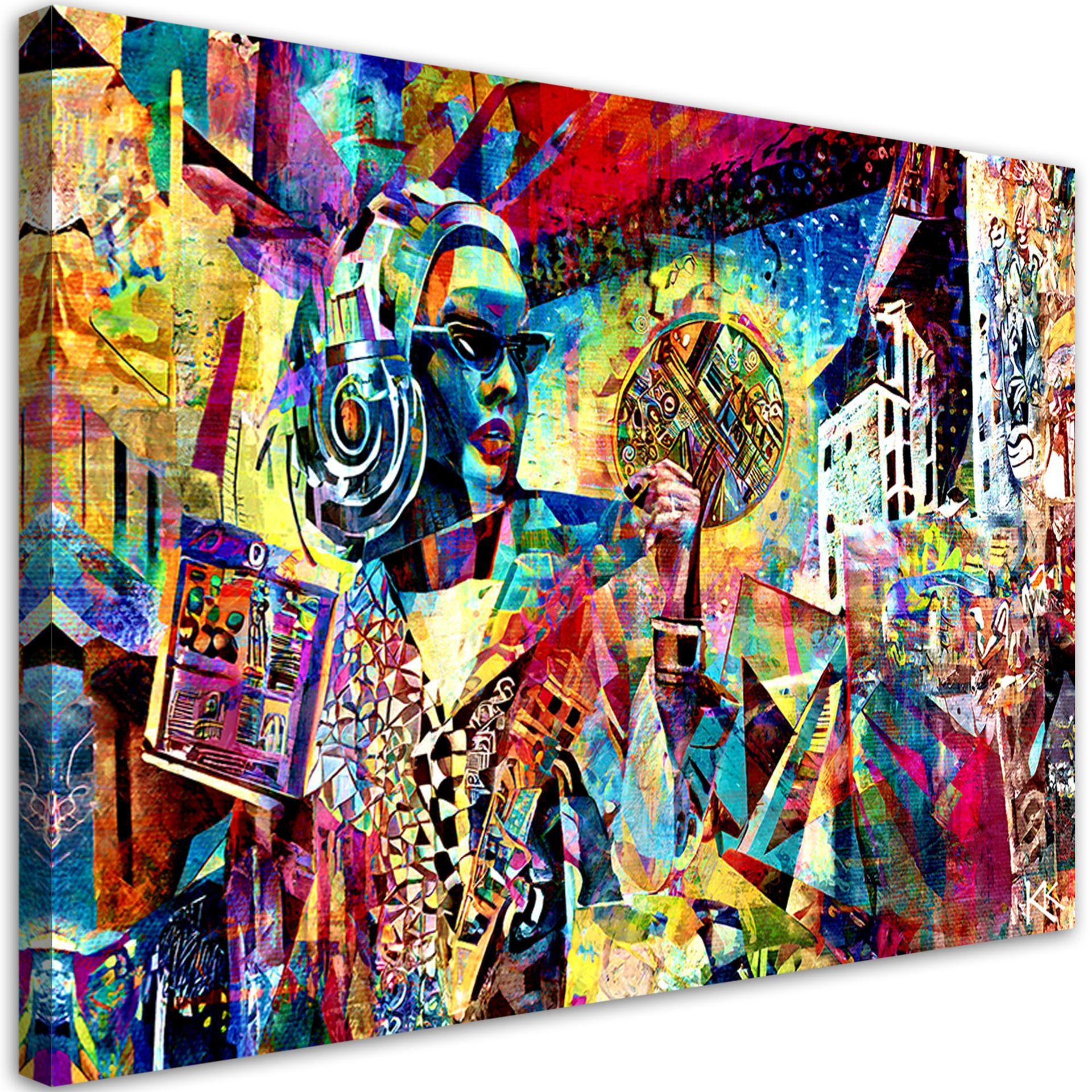 KUNSTDRUCK Lila 120/80 cm - Lila, Textil (120/80cm) - KUNSTLOFT