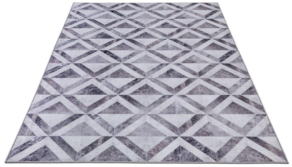 KURZFLORTEPPICH Serena 70x140 cm - Grau, Textil (70/140cm) - Gino Falcone