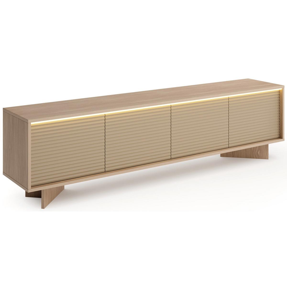 TV-LOWBOARD Semi 203 cm - Beige, Holzwerkstoff (203.9/54.4/40cm) - Selsey