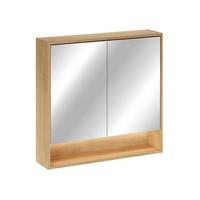 SPIEGELSCHRANK Edmé Holz - Braun, Holzwerkstoff (80/76.8/18.8cm) - Petits-meubles