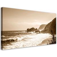 LEINWANDBILD Landschaften 100x50cm - Beige, Textil (100/50cm) - Feeby