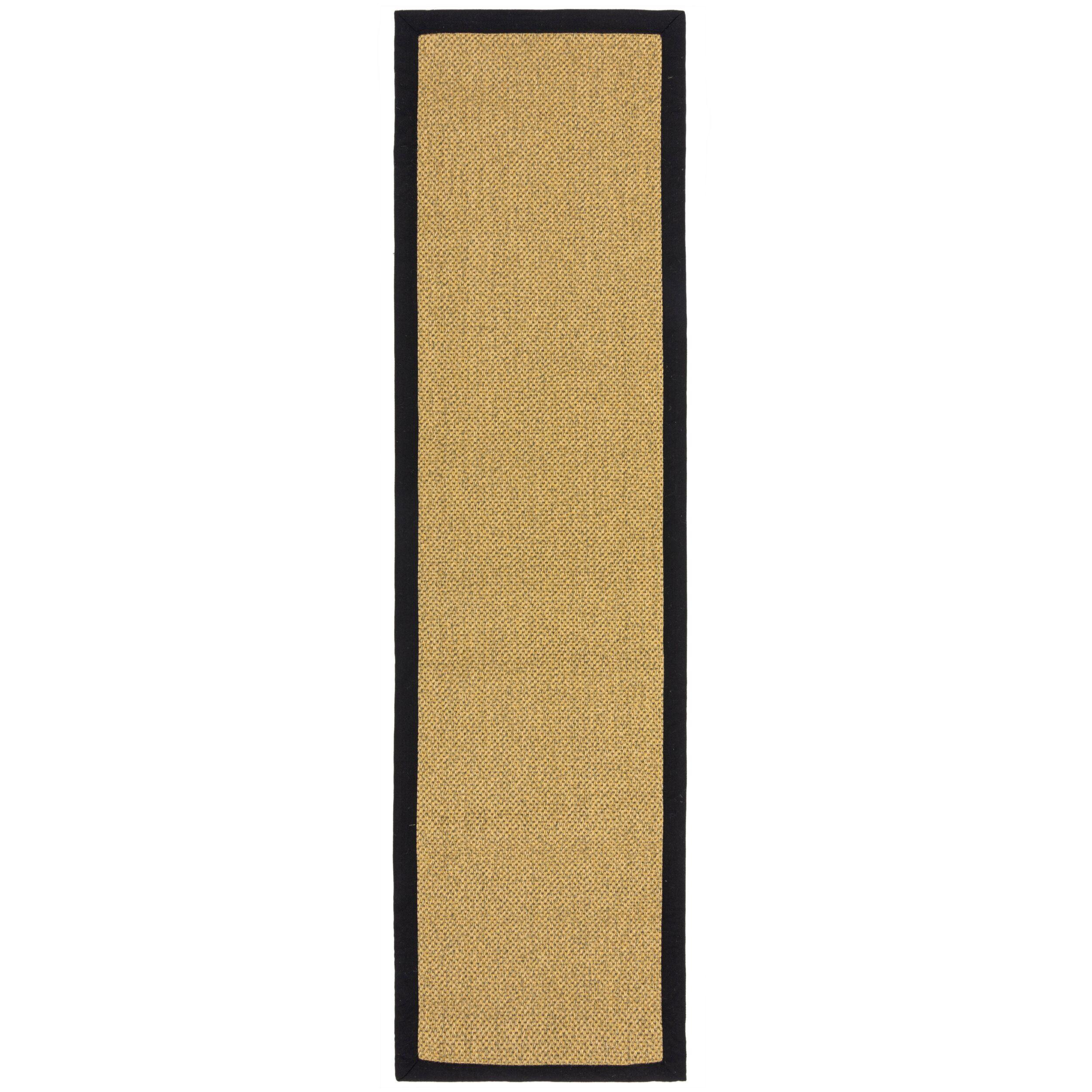OUTDOORTEPPICH Waschbar KEER, mit Bordüre, Natur-Schwarz, 60 x 230 cm - Beige, Textil (60/230cm) - KADIMA DESIGN