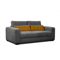 SOFA OLI 3-Sitzer, dunkelgrau - Dunkelgrau, Holz/Textil (208/91/108cm) - Wozimo