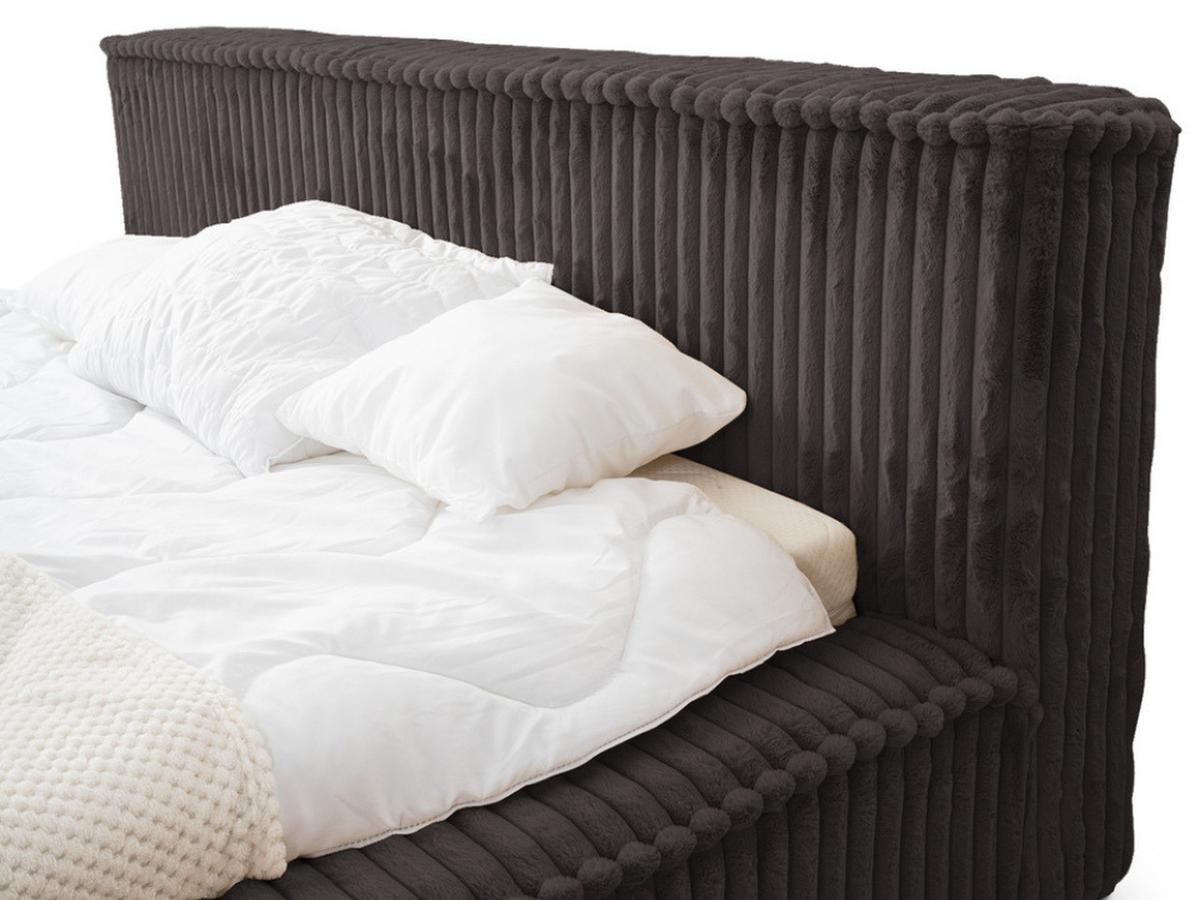 POLSTERBETT Lago 140x200 Schwarz - Schwarz, Textil (140/200cm) - Graingold