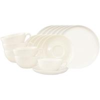 TEE-SET Savona Fine Diamond creme 18-tlg. - Creme, Keramik (2/2/2cm) - Seltmann Weiden