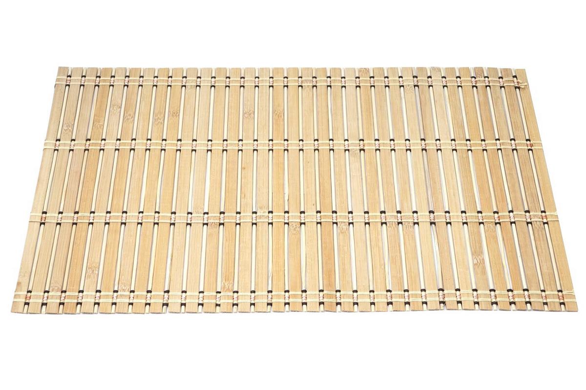 TISCHSET rechteckig Braun 6er-Set - Braun, Holz (30/45cm) - MCW