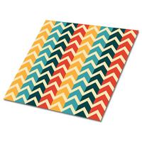 SELBSTKLEBENDE Wandfliesen 9 Stück 30x30 cm - Retro-Muster - Multicolor, Textil (30/1.6/30cm) - TULUP