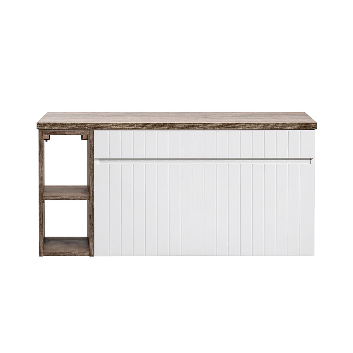 WASCHTISCHUNTERSCHRANK 100cm Zelie Weiß - Weiß, Holzwerkstoff (100/48/46cm) - Petits-meubles