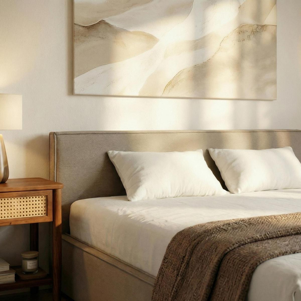 POLSTERBETT PESARO 140x200 cm greige - Greige, Textil (140/200cm) - IDIMEX