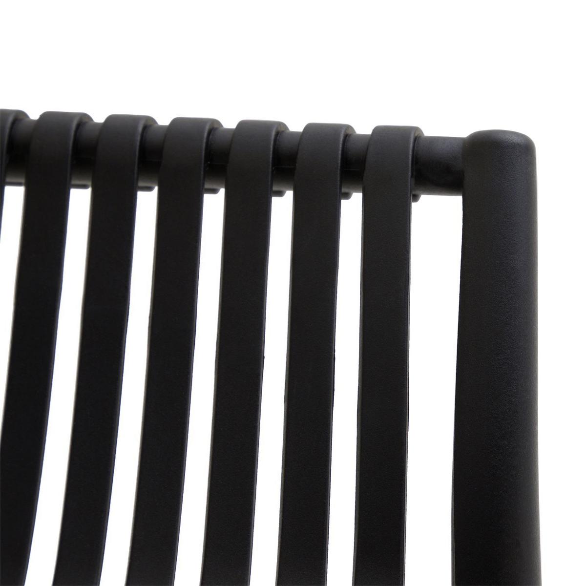GARTENSTÜHLE OLEA 4er-Set schwarz - Schwarz, Textil (59/84/57cm) - IDIMEX