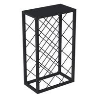 WEINREGAL Amasia - Schwarz, Metall (45/74/22cm) - [en.casa]