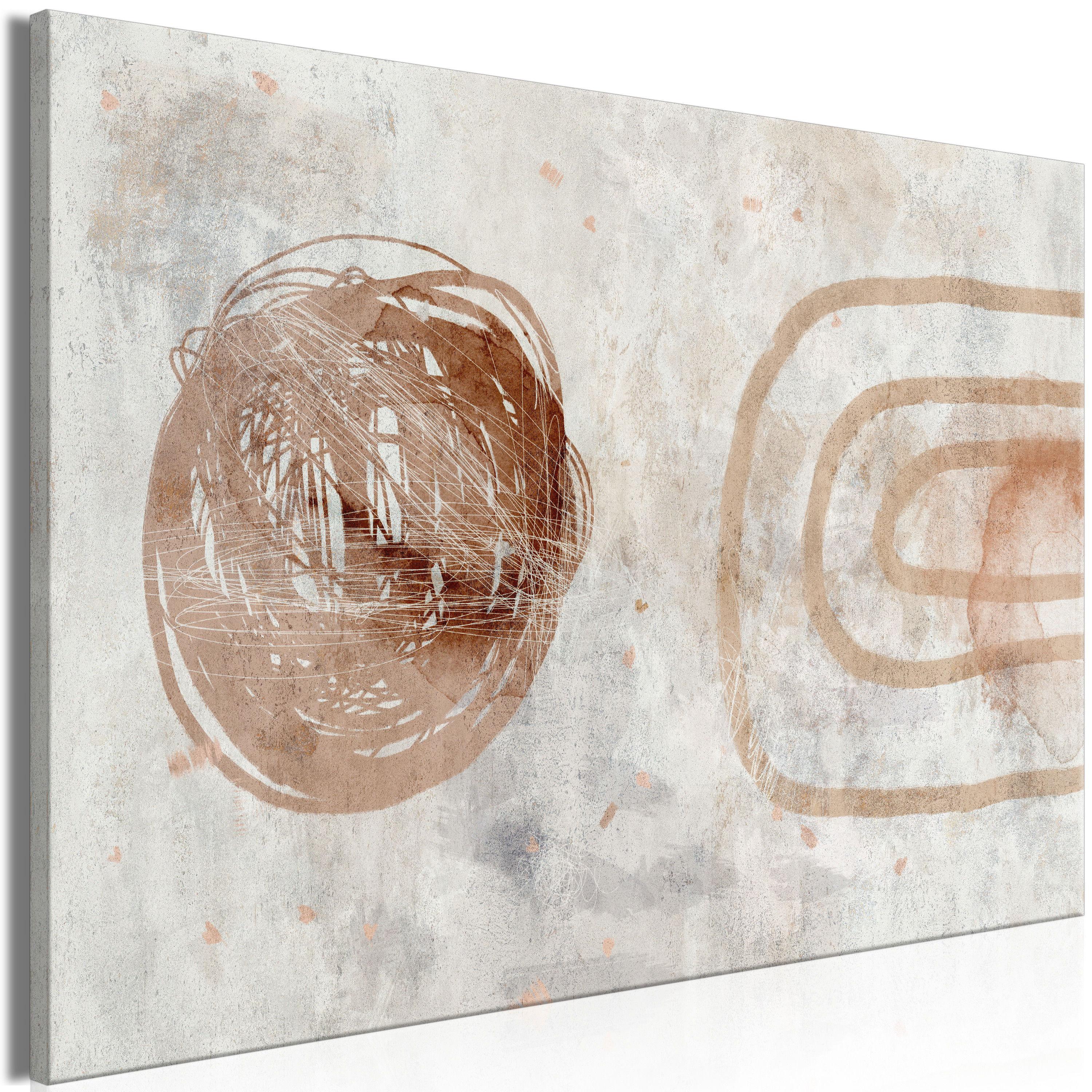 KUNSTDRUCK Grau 60/40 cm - Braun/Grau, Textil (60/40cm) - KUNSTLOFT