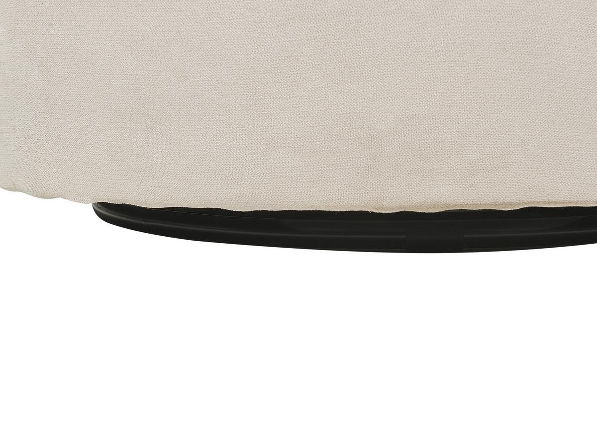SESSEL Polsterbezug hellbeige mit Drehfunktion Dalby - Beige, Textil (82/61/82cm) - Beliani