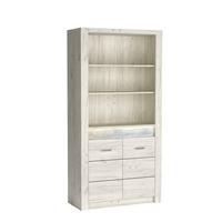 BÜCHERREGALE ZERI 96 / 192 / 42 cm Eiche Bianco - Eiche Bianco, Holzwerkstoff (96/192/42cm) - MASSENO