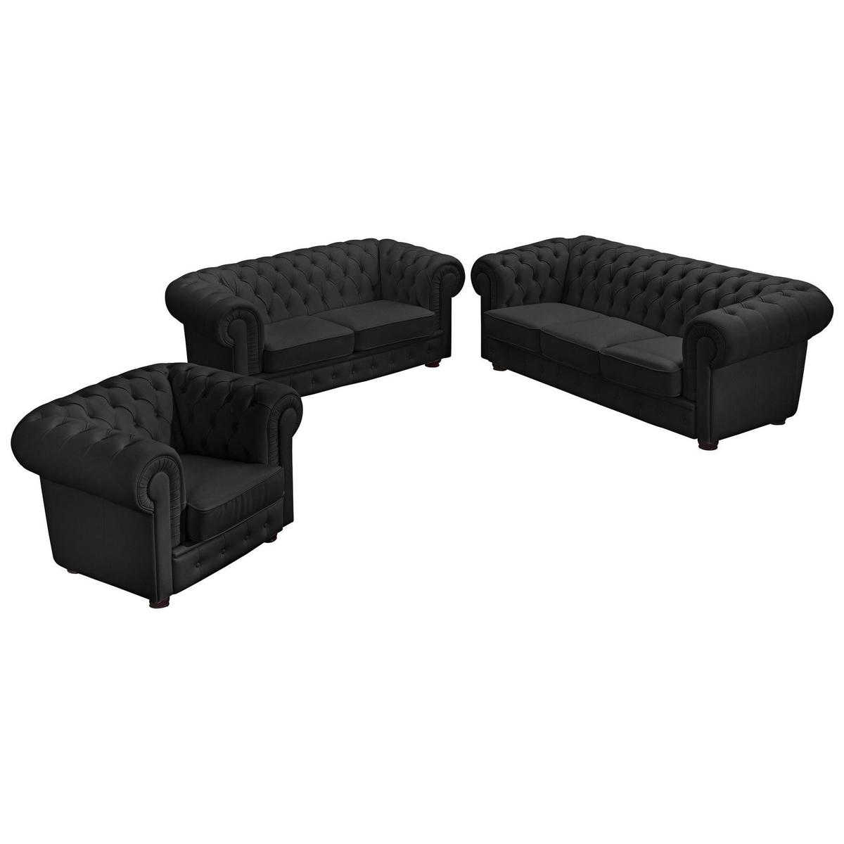 SESSEL Kalea Bezug Kunstleder Buche nussbaum dunkel / schwarz - Schwarz, Kunststoff (110/76/98cm) - 58aufmkessel
