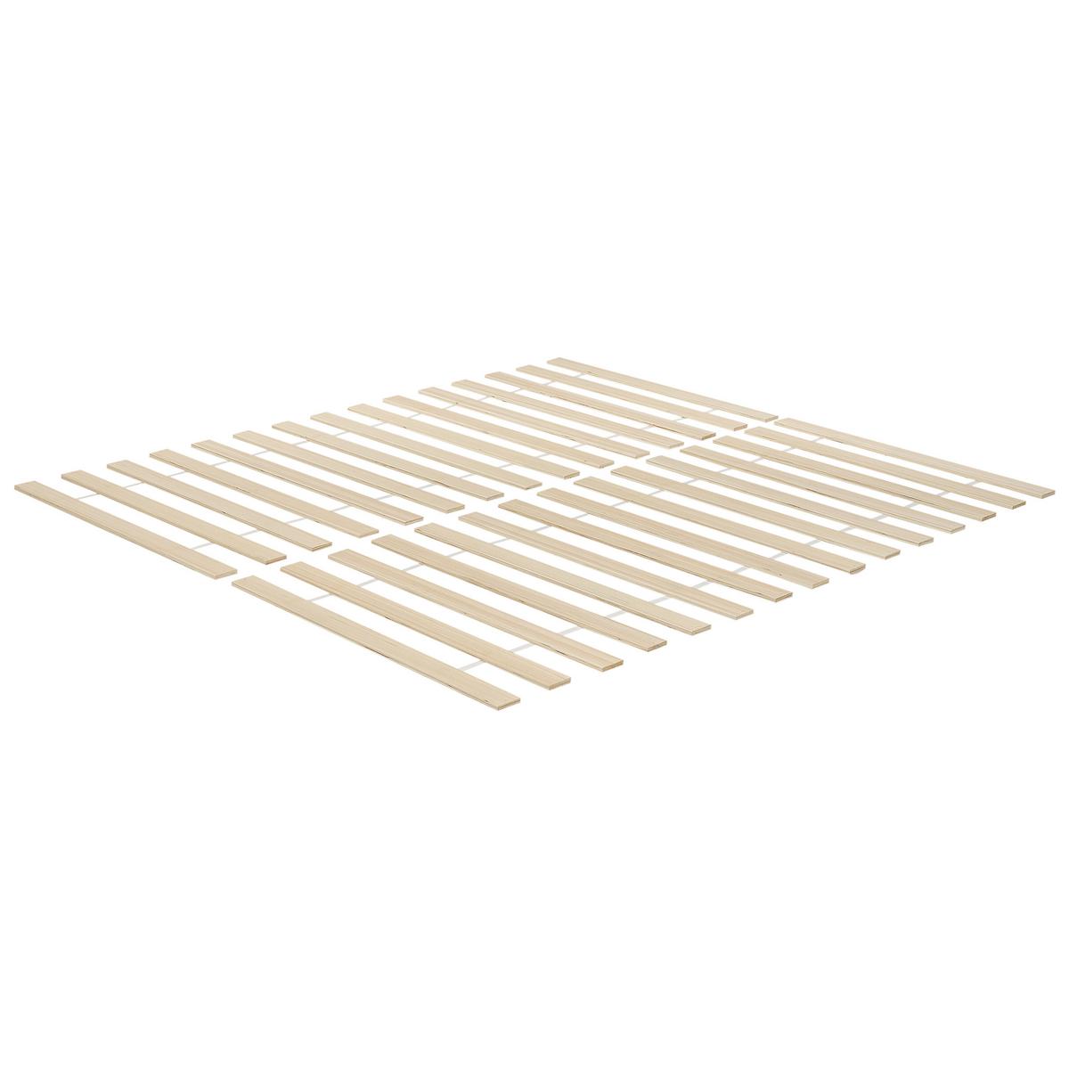 BETT mit Lattenrost 180x200 cm Heller Holzfarbton Olendon - Hellbraun, Holz (180/200cm) - Beliani