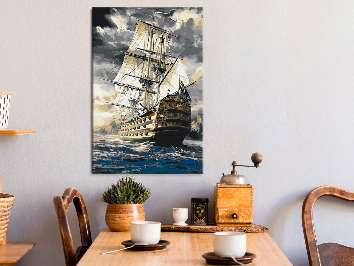 MALEN NACH ZAHLEN 40/50 cm - Multicolor, Textil (1.4/50cm) - KUNSTLOFT