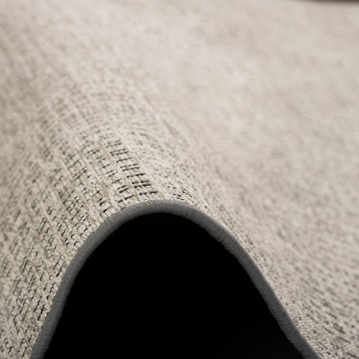 SISAL-OPTIK DESIGNER FLACHGEWEBE TEPPICH PURE MELIERT - Grau, Textil (160/200cm) - Snapstyle
